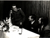 L-r: Yakov Kedmy,  Boris Kochubievsky, ?, in a public meeting in Israel, 1972, co B. Kochebievsky