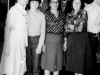 From the left: 1st row – Inetta Burshtein, Alina Burshtein, Ida Nudel, Izabella Grigorieva; 2nd row - Alik Burshtein, Michael Averbuh, Michael Elman. Leningrad, 1980s, co RS