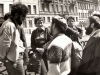 An excursion of Michael Beizer (extreme left) around Jewish places of St.Petersburg-Petrograd-Leningrad. Leningrad, summer 1982, co RS
