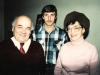 Leikhtman family: David, Eva and their son ?. Leningrad, 1986.