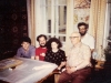 Meeting of David Grossman, US Consul in Leningrad, with Michael Beizer and Furman family. From the left: David Grossman, Lev and Marina Furman,  Lev's father Mikhail Furman, Michael Beizer. Leningrad, 1986, co RS