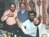Members of the LEA editorial board. From the left: Boris Kelman, Leonid Gitlin, Michael Beizer, Shimon Frumkin. Leningrad, Sept. 1987, co RS