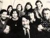 First row: Dov Ramm, Bella Ramm, Mikhail Kremen, Alla Kitainer, Nikolai Abrosimov; Second row: Shoshana Ramm, Arie, Lena and Sergei Simakov, Moscow, 1975, co RS