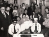 Brit Milah of Yossi Lukatsky, {on the lap of his mother Evgenia Lukatsky}, Moscow, January, 1983, Seated 1st row: Yehuda ?, Chana Elinson Gorelik, Evgenia Lukatsky, Motel Lifshitz, mohel; Second row seated: ?, Alexander Lukatsky, Mrs. Baras, Evgenii Baras, Mikhail Kremen, Lev Blitstein; Standing: Shaul Gorelik, Anatoli Shvartsman, Arik Rahlenko, Evgenia Lopovok, behind her: Leah Lukatsky, Shmuel Lukatsky, Dina Lukatsky, Chaim Spellman, Boris Chernobilsky, Mark Nashpitz, Evgenia Shvartsman, co RS