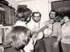 In the apartment of refusenik Pavel Krivonos. Celebration of his son's Bar Mitzvah. With guitar – Evgeny Kozhevnikov, Mikhail Nudler, Marina Nelkiina. Moscow, 1978. co RS
