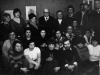 Farewell party of Olga Serova and Evgeny Kozhevnikov (in the center of the first row). Moscow, 1978, co RS