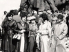 Moscow refuseniks at the Babi Yar Memorial. From the left: , Elena Krichevsky, Victoria Lifshits, Victoria Khasin, Elena Dubianskaia.  Rosa Ioffe. Kiev, Sept. 1987. co RS