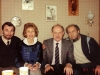 Leiblers meet Moscow refuseniks. From the left: Vladimir Prestin, Naomi Leibler, Isi Leibler, Pasha Abramovich. Moscow, 1987, co RS