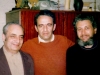 Alexander Lerner, Alexander Luntz, Vladimir Slepak co  in apartment of Lunts, Moscow,  January 1976