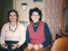 Ida Nudel and Dina Beilin wearing necklaces made by Bobbie Morgenstern (Philadelphia) filled with chais, magen davids, menorahs and other Jewish symbols for wide distribution to refuseniks in the Soviet Union, Moscow, October, 1976, co Enid Wurtman