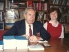 Yuri Sokol and his wife in the Jewish Library in his apartment, Moscow, May 1989, co Enid Wurtman