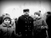 Matvei Chlenov, Mikhail Chlenov,  Mark  Chlenov in the Vostriakovskoe cemetery rally 1987