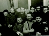 Foreground: ?,?,  Valeri Krijak. Second row: Efim Feldman, Boris Tsiklenok, Mark Lvovsky, Bella Novikova, Mikhail Babel, Leonid Tsipin, Moscow, 1973.