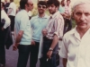 L-r: Igor Abramovich, Yuli Kosharovsky and Alexander  Goldfarb near Central Moscow synagogue, July 1974, co Enid Wurtman