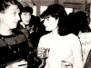 From the left: Polina Gorodetsky, Alik Burshtein, Tanya Zunshain (from Riga). Leningrad, 1980s, co RS