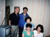 Standing:  co Frank Brodsky, Eric Khassin; Sitting: Yelena Dubianskaya with daughter Yulia, Bunny Brodsky, Moscow, 1985,