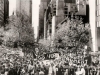 1976, Solidarity Day with Soviet Jews. In the foreground – a banner which calls for support of the Jackson-Vanik Amendment. New York City, 1976, co RS
