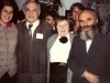 1987. Meeting of Union of Councils for Soviet Jewry in Israel. From the left: Dina Beilin (former refusenik from Moscow), Lev Ovsischer (former refusenik from Minsk), Shirley Goldstein (USA), Daniel Fradkin (former refusenik from Leningrad). Behind Shirley Goldstein – Yael Sofios (USA). Israel, 1987. co RS