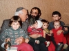 Werner Guggenheim (Switzerland) meets with ? and his five children. Leningrad, 19??. co RS