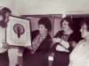 1978. UCSJ in Jerusalem during presentaion to Irene Manekovsky. From the left: Stuart and Enid Wurtman co, Irene Manekovsky, Lynn Singer. Spring 1978.
