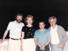 From the left: Roman Spektor, Naomi Leibler, Michael Chlenov, Yuli Kosharovsky. Moscow, 1987.