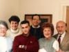 Taratutas meet  friends in USA. First row: Ida and Mikhail Taratuta, Lynn Singer, Aba Taratuta; 2nd row - Mrs. and Mr. Miron Moskovich. Long Island, 1988. co RS