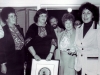 1978. From the left: Enid Wurtman (Israel), Irene Manekovsky (USA), Mikhail Mager (Israel), Lynn Singer (USA), Dina Beilin (Israel). UCSJ in Jerusalem Spring, 1978 . co RS