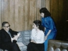 1988. Secretary of State Mr. Henry Kissinger meets with Helen Sheiba, daughter of long-term refuseniks Lev and Vera Sheiba. Washington DC, 1988. co RS