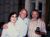 Maria Slepak, Frank Brodsky and Vladimir Slepak with Liberty Bell from Philadelphia, Moscow, year?
