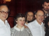 From the left: Emil Menzheritzky, Elena Prestin, Pasha Abramovich, Isi Leibler, Vladimir Prestin, Mara Abramovich. Moscow, 1987. co RS