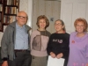 At home of Andrei Sakharov. From the left: Academician Andrei Sakharov, Naomi Leibler, Elena Bonner, Aura Lipsky. Moscow, September 9, 1987. co RS