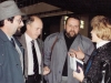 At the airport. From the left: Chief Rabbi Shayevich, Isi Leibler, Boris Gramm, Naomi Leibler. Moscow, 1987, co RS