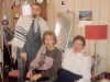 At the Tufelds. From the left: Vladimir  Tufeld, Naomi Leibler, Izolda Tufeld. Moscow, September 28, 1987, co RS