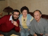 Isi Leibler at the Volvovsky’s home. From the left: Leonid (Aryeh) Volvovsky, Mila Volvovsky, Isi Leibler. Moscow, 1987, co RS
