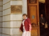 Shirley Goldstein after a visit to the USSR Embassy in Washington, DC. 19??. co RS