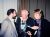 Michael Neidich, Leon Uris, Priscilla Higham, Riga, Latvia, 1989, co Frank Brodsky