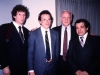 Lev Kazarnovsky, Alexander Shmukler, Frank Brodsky, Mikhail Chlenov in US embassy, Moscow, 1989, co Frank Brodsky