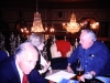 Connie and Joe Smukler with Leon Uris, Moscow, Hotel Savoy, 1989, co Frank Brodsky