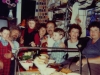Members of Israeli delegation visit the  Kosharovsky family. From the left: Moti Kosharovsky, Yuli Kosharovsky co, Yulia Rabinovich, Tania Edelstein, Itshak Dior, Eli Kosharovsky, Dita Gurevich, Inna Kosharovsky, Moscow, September 1985