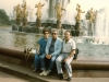 Dita Gurevich, Shmuel Shatsky and Itzhak Dior in the fountain of friendship of peoples  in Central Russian Exhibition, Moscow 1985