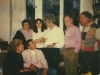 Alan and Kitty Greenberg - sitting; Right to left:  Kim Arns, Milton Fromson; Yuli Kosharovsky, ?, Inna Kosharovsky, Moscow, 1980's, co Enid Wurtman