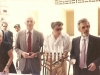 ?, US Ambassador Brown, Shmuel Ben Tsvi, Yuli Kosharovsky.  Meeting with US Ambassador in honor of Pesach, the Festival of Freedom in honor of refuseniks, April, 1989, co Enid Wurtman