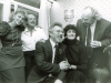 Naomi Leibler, Isi Leibler, Yuli Kosharovsky, Yaffa Yarkony, Meir after concert in honor of the opening of the Mikhoels Center, Moscow 1988