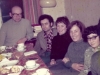 Victor Elistratov,  Arik Rakhlenko, Barbara Rosenblat with daughter from England,  Moscow, 1977, co Dina Beilin