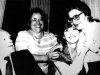Upon her arrival at Ben-Gurion-airport Ida Nudel is embraced by Jane Fonda, Nudel's sister Ilana Fridman and Prime Minister Yitzhak Shamir, Israel, October 1987, co RS