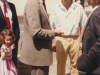 Meeting with American Ambassador William Brown (left) in Tel-Aviv, Shmuel Ben Tsvi (center), Yuli Kosharovsky, 1989