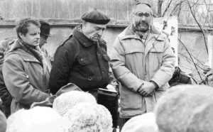 День Холокоста на Востряковском кладбище в Москве. Выступает Иосиф Бегун, Апрель 1987 года, архив "Запамним и сохраним"