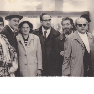 Отъезд Арона Шпильберга, Москва, 1974. Арон Шпильберг, Виктор Польский, Владимир Слепак, Кирилл Хенкин